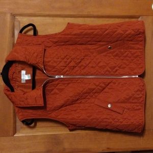 Orange vest size large- petite